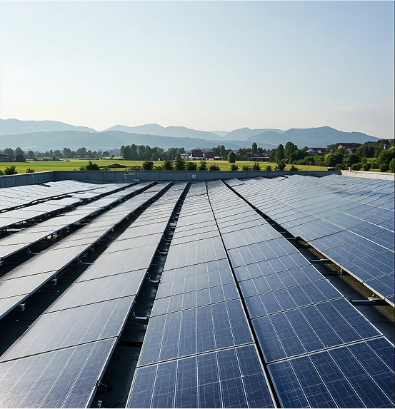 varios paneles solares vistos de lado